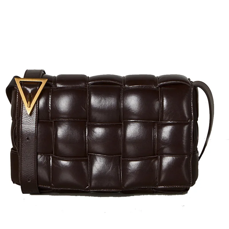 

Fashion New Women Lattice Design Handbags Genuine Leather Cow Leather Bag Lady Shoulder Crossbody Messenger Bags Flap