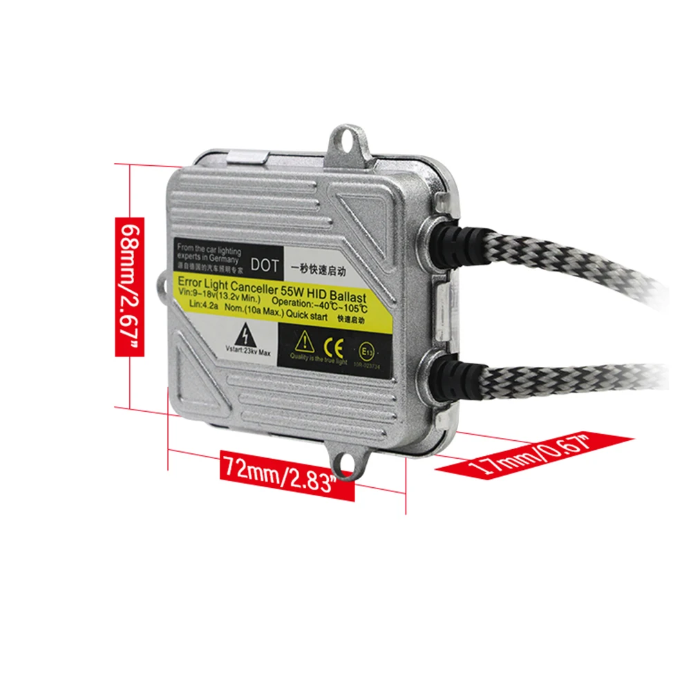 Cawanerl 55 Вт ксенона HID Лампы Балласт 4300K 10000K H1 H3 H4 H7 H8 H9 H11 9005 HB3 9006 HB4 9007 881 автомобилей