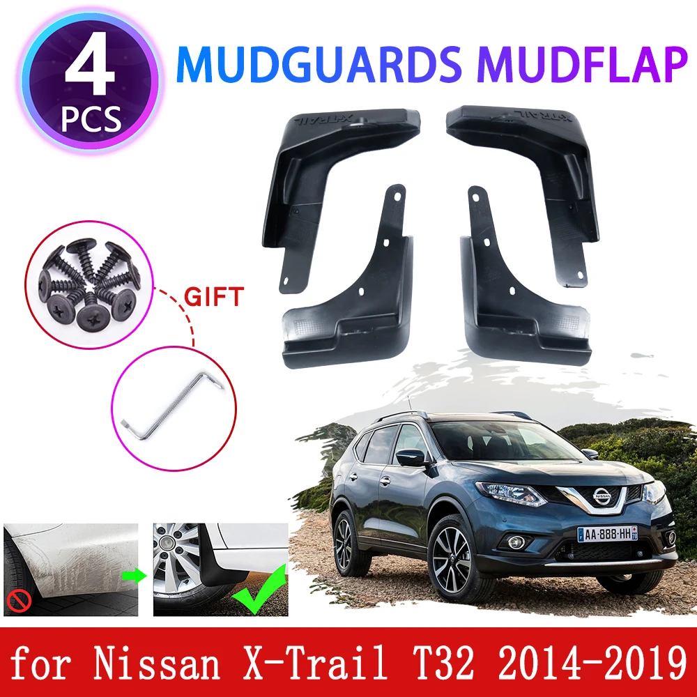 4 шт. брызговики для Nissan X Trail T32 2014 2015 2016 2017 2018 2019 защитные аксессуары|Грязезащита| |