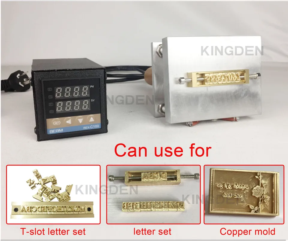 Kit D'estampage à Chaud 83 Pièces - Lettres, Chiffres, Symboles En Laiton 6mm, Pour Cuir, Bois, Papier - 4