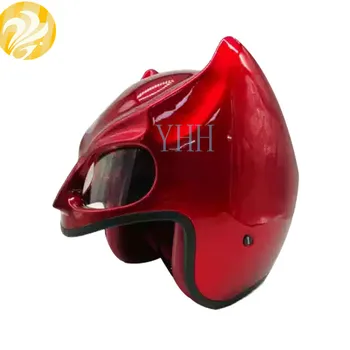 

Masei BatMan Helmet Motorcycle Vintage Retro Helmet Dark Knight Helmet Open Face Helmet Casque Motocross Off Road Touring Helmet