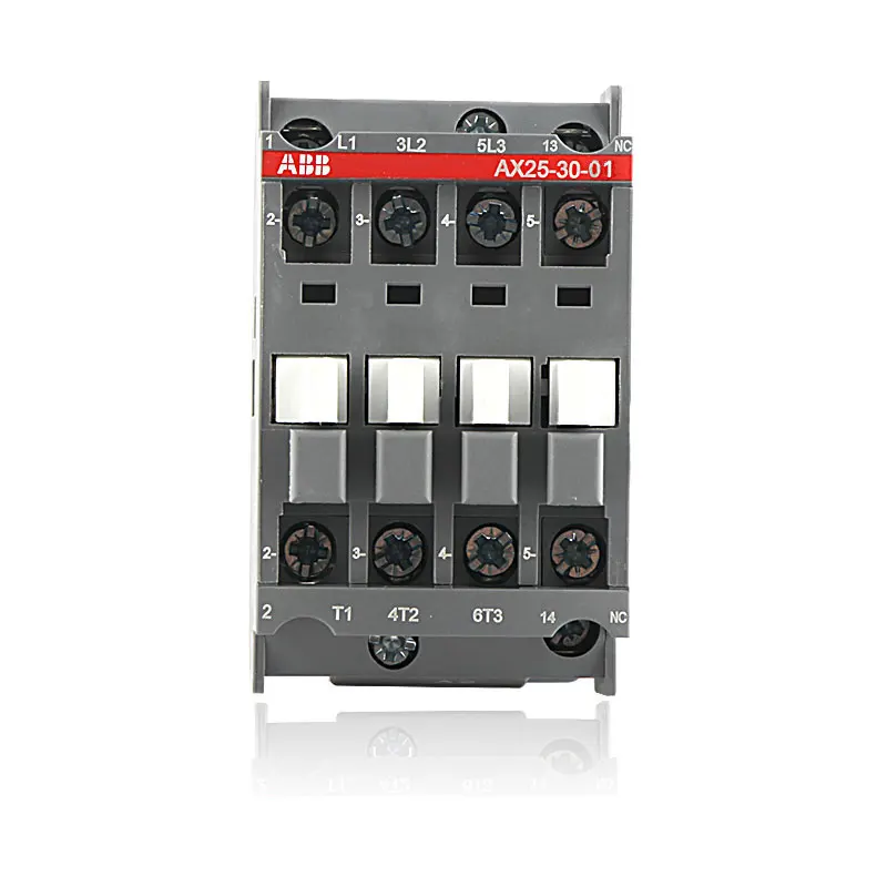 ABB AC Контактор AX09-30-01 AX12-30-01 AX18-30-01 AX25-30-01 220V380V110V24V9A12A18A25A основной contact3NOAuxiliary contact1NC