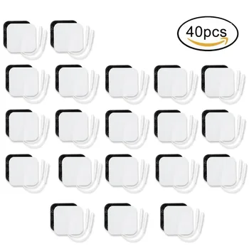 

50 * 50mm Electrode Pads Self Adhesive Replacement Tens Non-woven Fabric Physical Therapy ReusableTENS Unit Patches Pad messager
