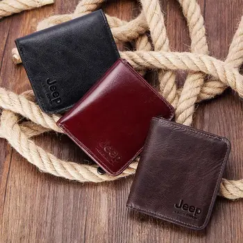 

Small Genuine Leather Men Wallet Short walet for Male Wallets Zipper Poucht Coin Purse Pocket Money Bag Portomonee Card Holder