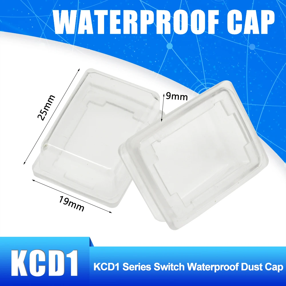 

10Pcs Waterproof Cap Protective Cover Case for 25*19MM KCD1 Rocker Switch Boat Toggle Push Button Switch
