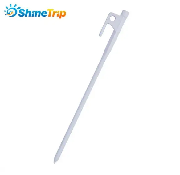30cm white Колышек для палатки(4 шт.) Shinetrip 20/30 см высокопрочного колышек для палатки Сталь открытый колышек для палатки Аксессуары для палаток - Цвет: 30cm white