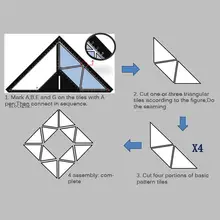 Каменщик цветочный узор плитка многофункциональный угол практичный мастер трап линейка из нержавеющей стали треугольник линейка