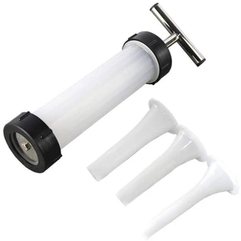 

3 In 1 Syringe Meat Fillers Manual Kitchen Tools Household Sausage Maker Machine Homemade Tight Seal Stainless Steel Salami