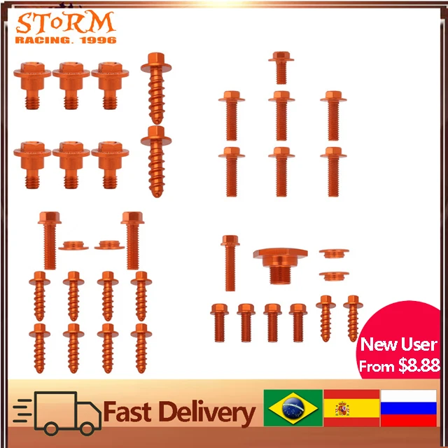 Bolts /& fasteners Track Pack for 2013 KTM EXC XC XCF 125 200 250 300 350 450 525