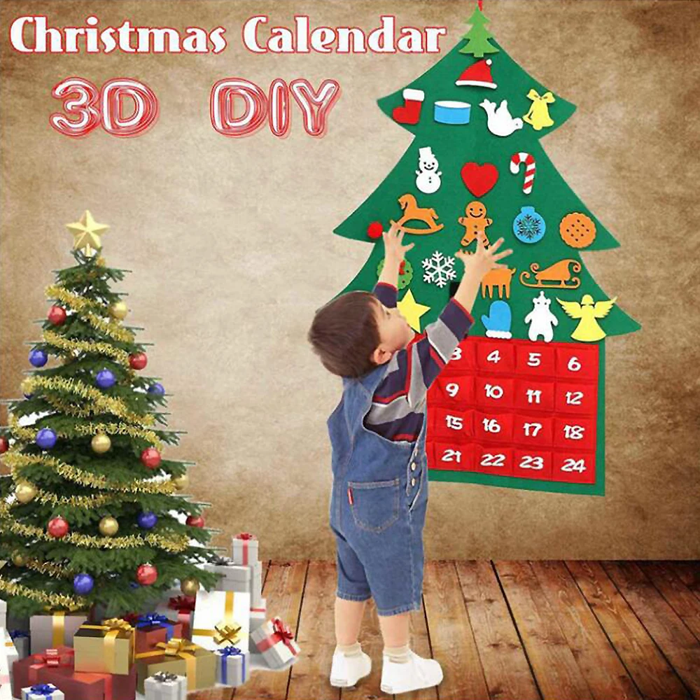 Felt Christmas Tree For Heilwiy Toddlers Advent Calendar 2021 Kids Felt Christmas Tree For Heilwiy Toddlers Advent Calendar 2021 Kids
