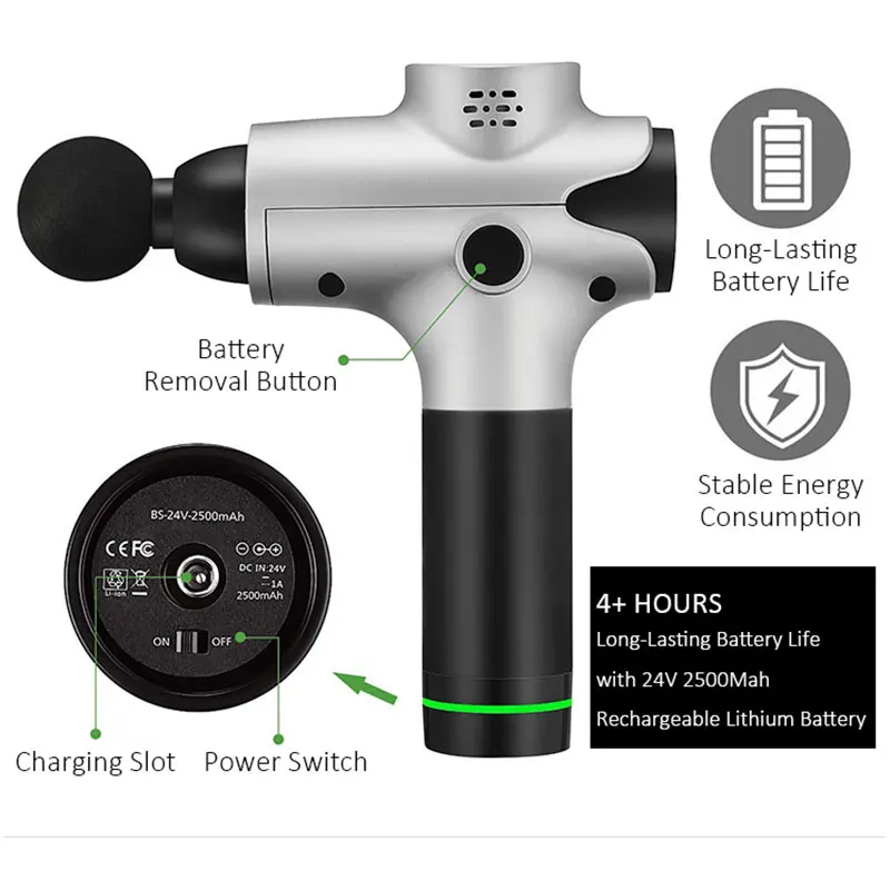 Muscle Massage Gun Deep Tissue Massager Therapy Gun Exercising Muscle Pain Relief Body Shaping Massage equipment dropship