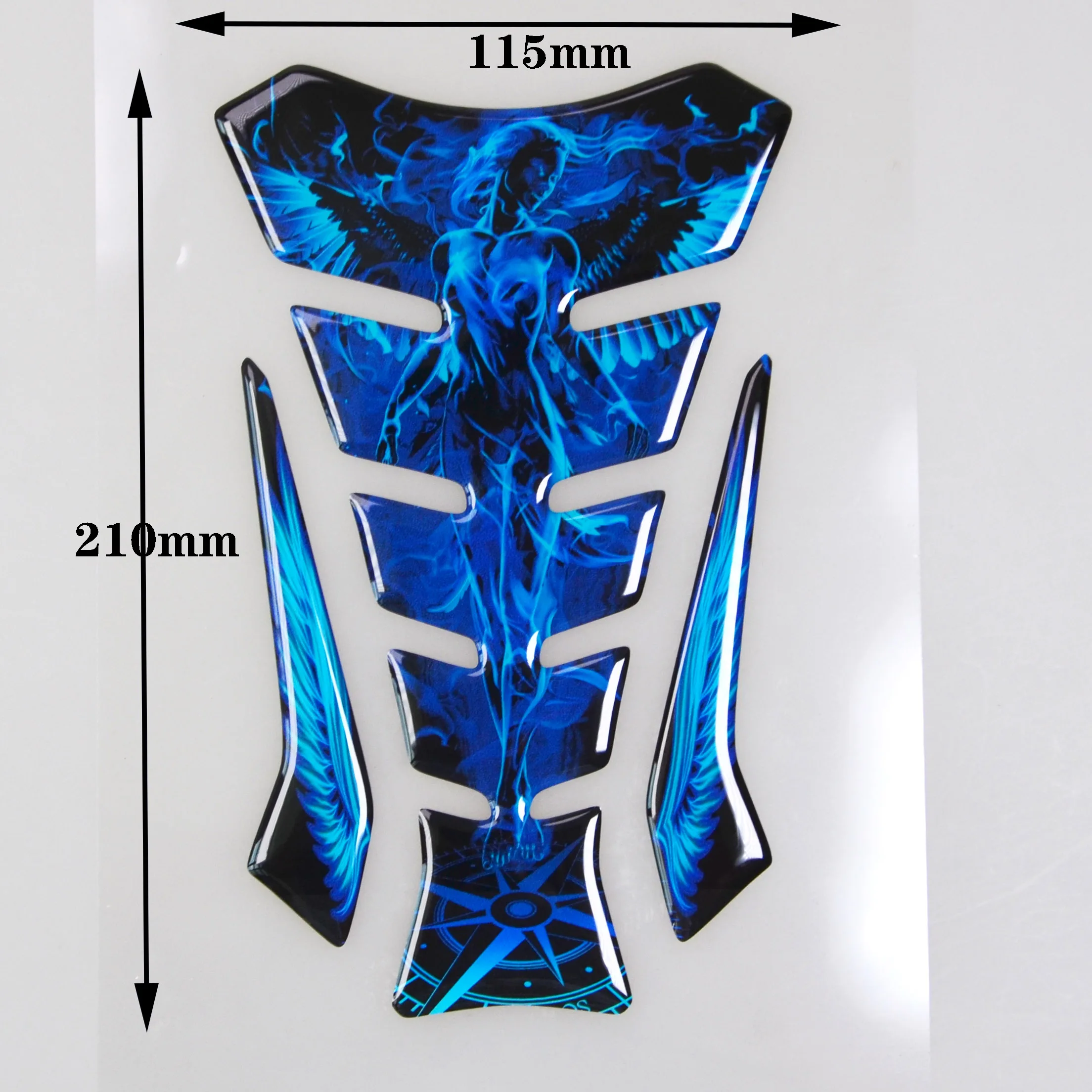Motorcycle Universal 3D Tank Sticker Oil Gas Protector For SUZUKI YAMAHA