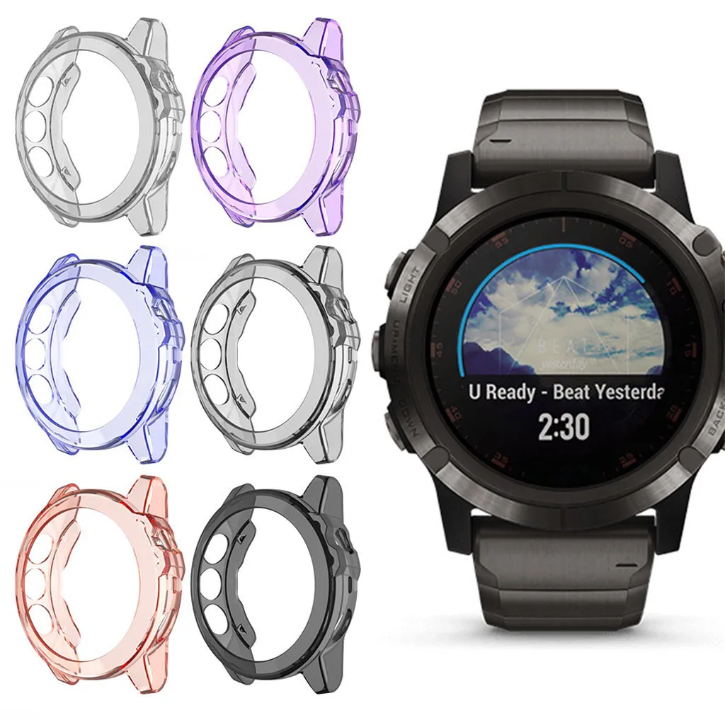 Прозрачный ТПУ защитный чехол для Garmin Fenix 5X Смарт-часы защитные аксессуары для Fenix 5X Plus чехол s