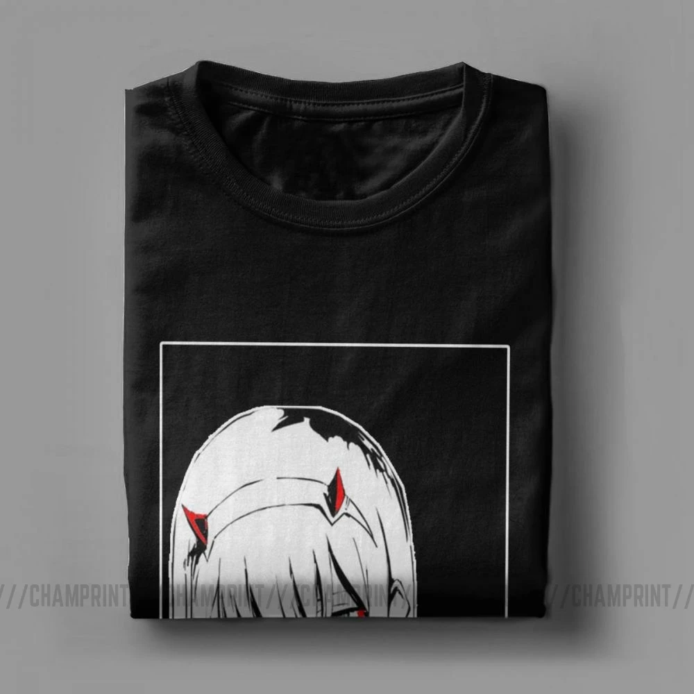 Крутая футболка Zero Two Darling In The Franxx Movie, футболка для мужчин, хлопок, футболки смешного размера плюс, топы, Новое поступление одежда