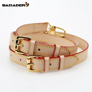 Bamander-Correa de cuero genuino de alta calidad para mujer, cinturón de hombro ajustable de lujo, longitud de 107 cm-119 cm, accesorio de bolso de piel auténtica
