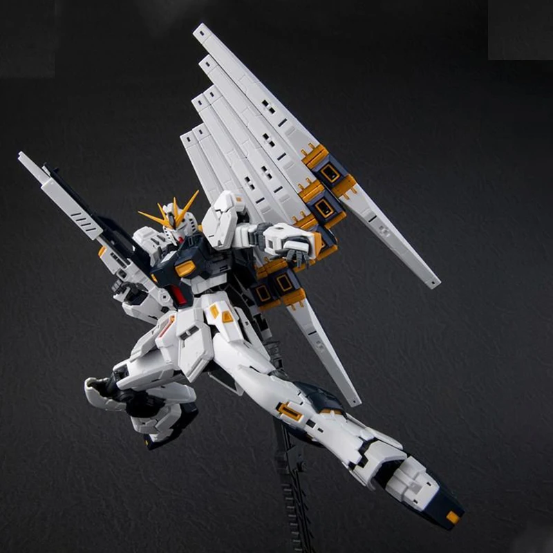 Bandai Gundam RG 1/144 RX-93 NU V собрать модель Наборы фигурки Детские игрушки