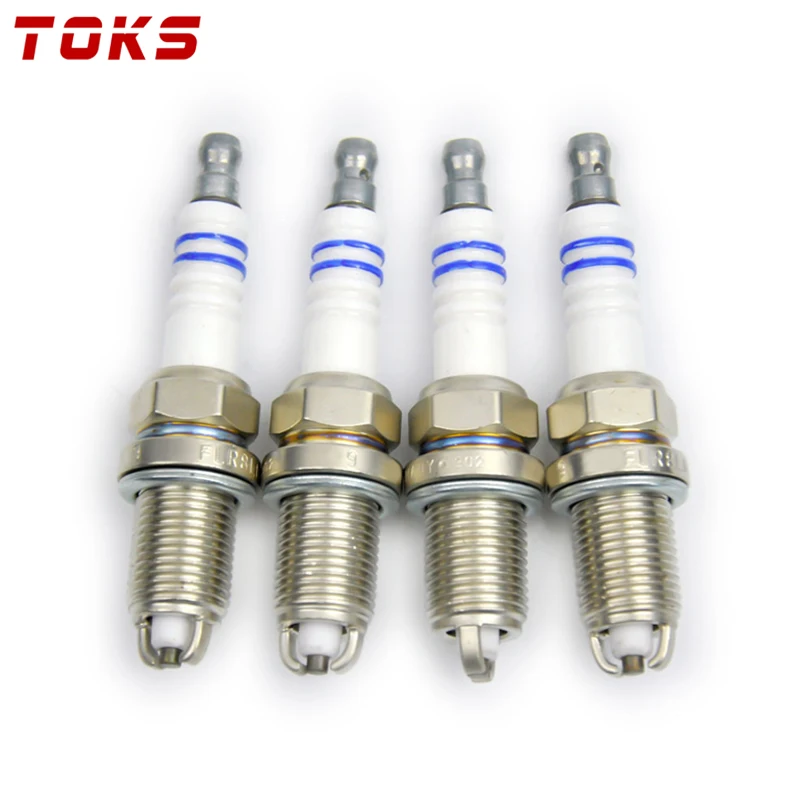 

4 Pcs FLR8LDCU+ 7404 +9 0242229654 Normal Spark Plug For Passat BMW Suzuki Daewoo Saab 0242229878 High Quality Auto Part