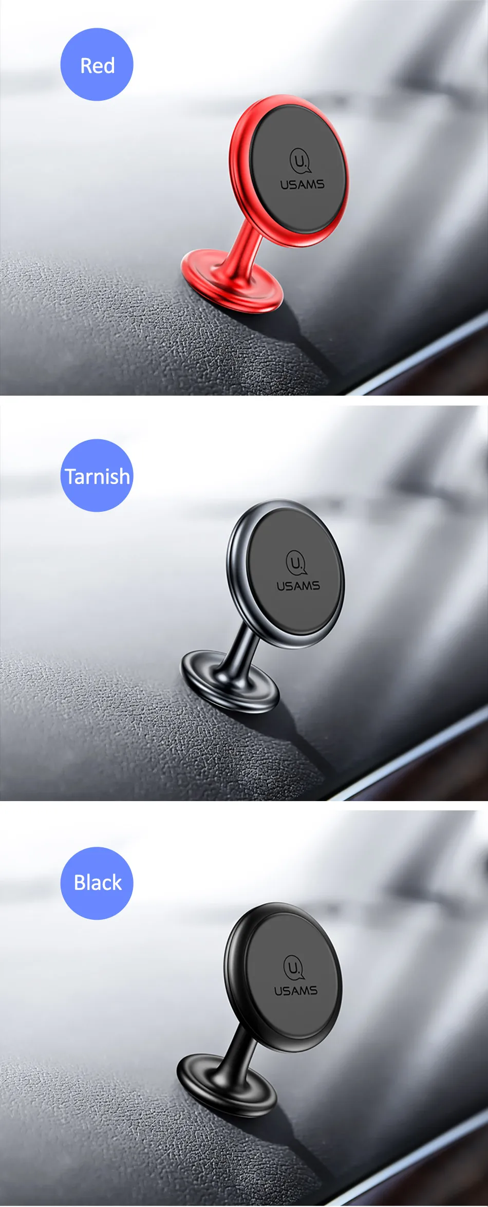 USAMS Magnetic Car Phone Holder for iPhone Samsung Xiaomi Magnet holder Air Vent Mount Cell Phone holder in car Supports stand