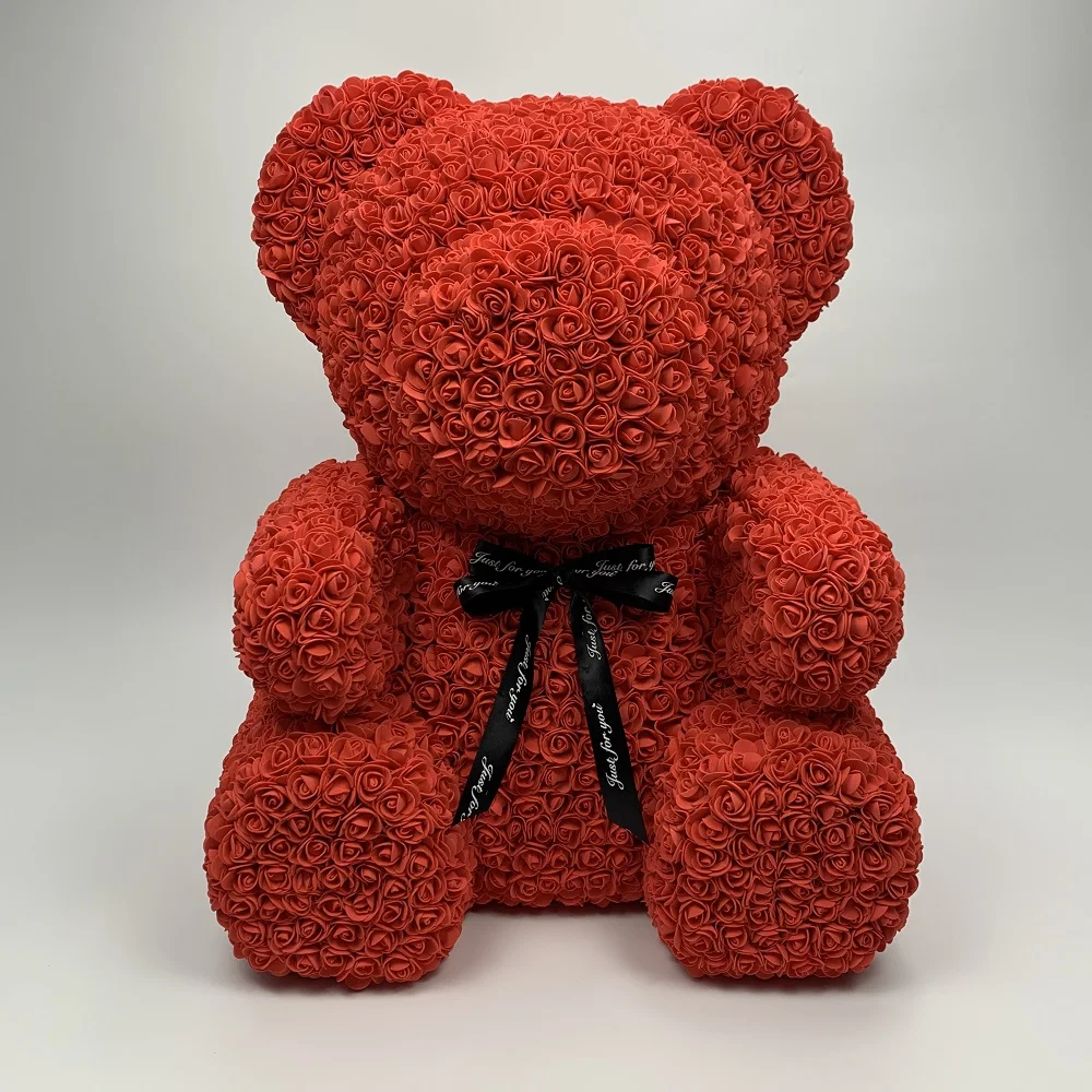 

2020 Hot 70cm Flower Rose Bear Artificial Foam Teddy Bear Cute Kids Birthday Gifts Valentine's Day Gift New Year Gifts Spring