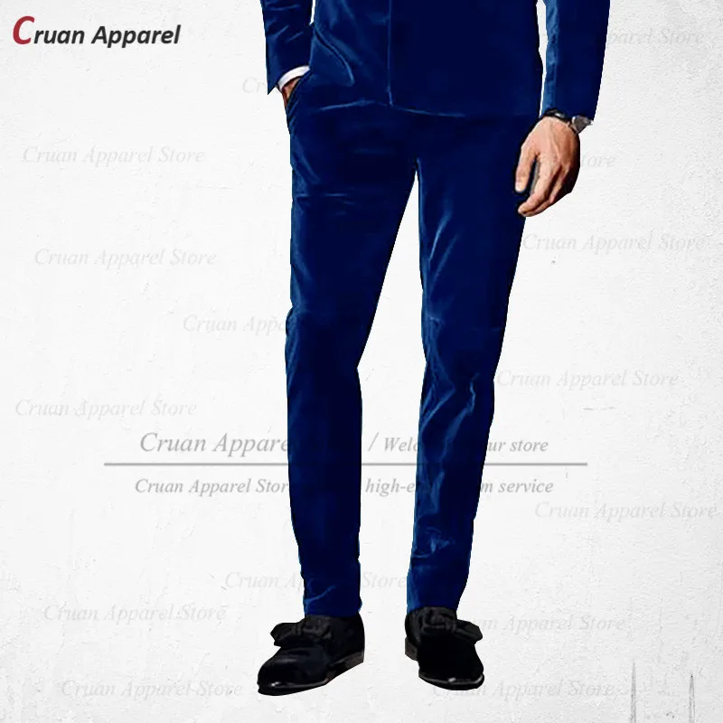 Mens Suit Pants Slim Fit Wedding Formal