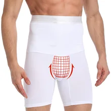 Мужские с высокой талией животик Abdo мужские ножное управление Корректирующие шорты анти-завивка похудение тело облегающее нижнее белье трусы боксеры