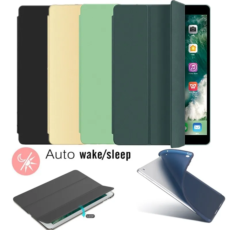 Умный чехол с 3 мя складками для iPad Mini 1 2 4 5 2019 мягкий силиконовый мини + ручка|Чехлы