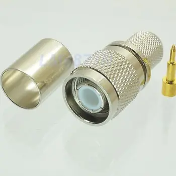 

DHL/EMS 50 pcs Connector TNC male plug crimp RG8 RG213 LMR400 RG214 cable straight -d2