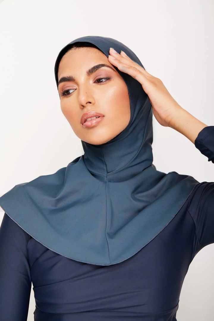 Solid Color  Muslim Turban Cap For Women Full Cover  Swim Hijabs 6