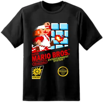 

Super Mario Brothers Retro NES Game Cover T Shirt Nintendo (S - 3XL) Vintage