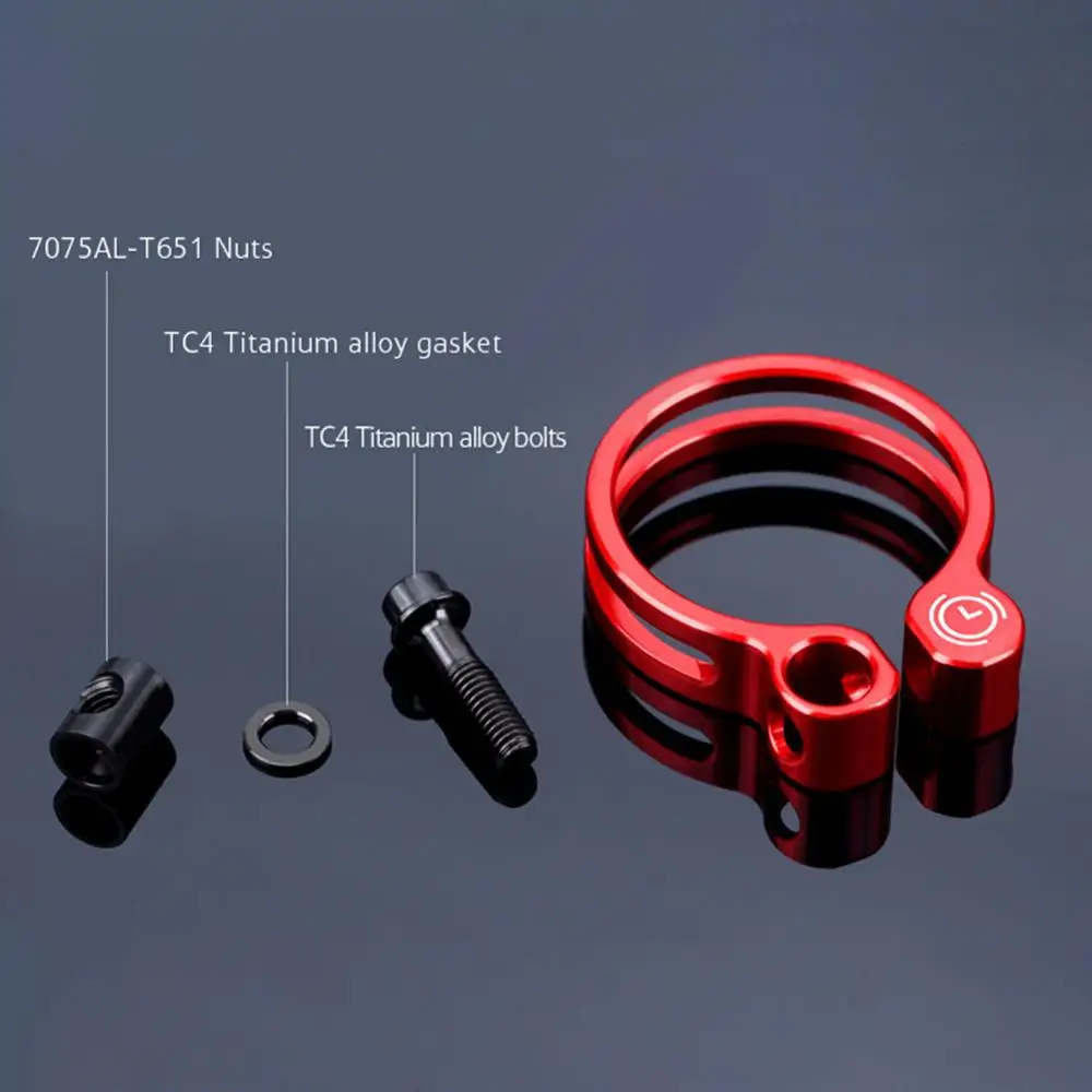 

31.8/34.9mm Seatpost Clamp MTB Road Bicycle Seatpost Clamp with Aluminum Body+Titanium Screw Bicycle Parts