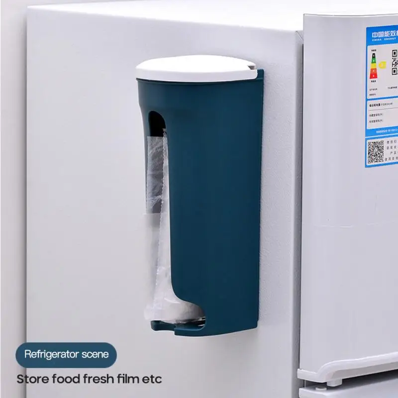 Garbage Bag Storage Box Rectangular Free Punch Wall Mounted Household