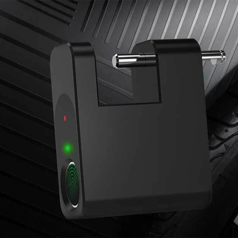 

ABKK-Smart Fingerprint Padlock Door Lock Security Locker Usb Rechargeable Ip65 Waterproof Luggage Case Lock Anti Thief