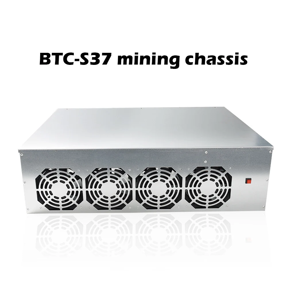 BTC-S37 광업 섀시 콤보 마더 보드 8 GPU BITCOIN CRYPTO ETHEREUM 저전력 그래픽 카드 4 팬 8GB RAM  MSATA-모바일 11번가