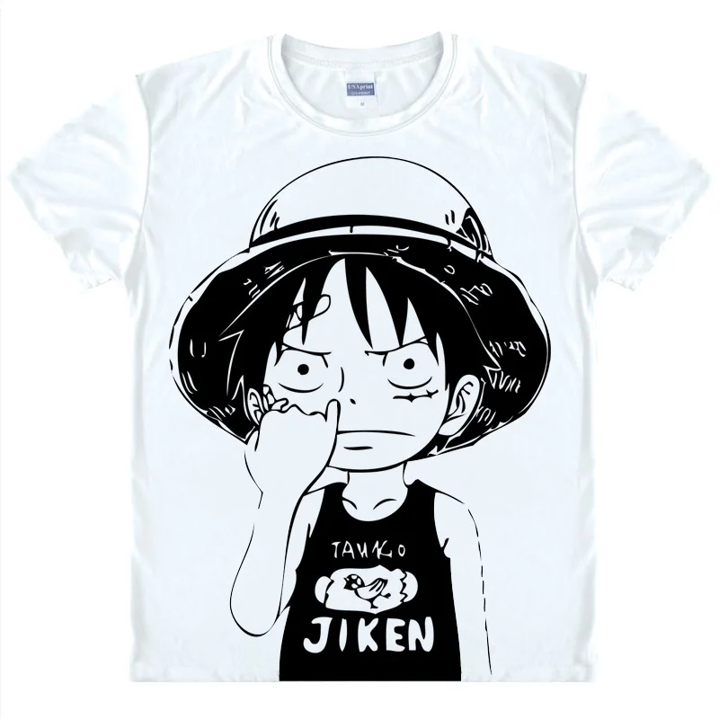 One Piece Luffy Printed T-shirt Roronoa Zoro Ace Nami Cosplay Tshirt Tops Anime  Shirt Men Tees Summer Hip Hop T Shirts _ - AliExpress Mobile