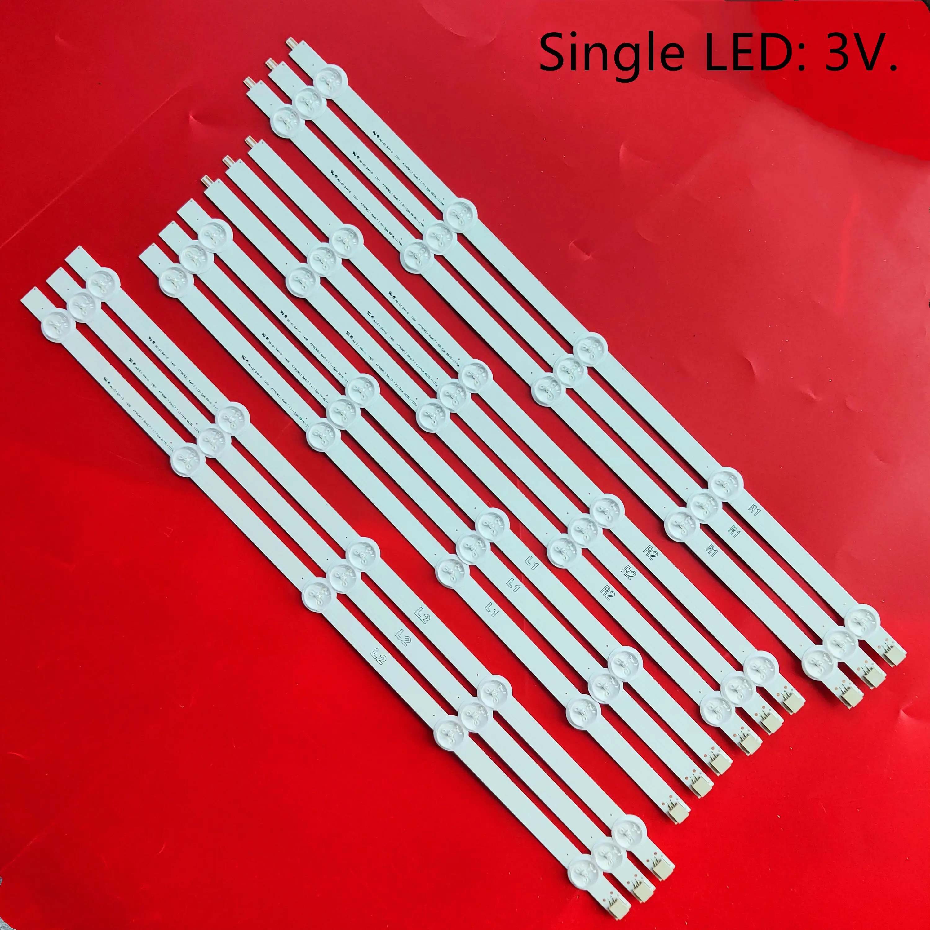 12PCS/set LED strip for LG 47&quotROW2.1 Rev 0.7 47LA613V-ZG47LA613V-ZB 47LA613V-ZF 6916L-1174A 6916L-1175A 6916L-1176A 6916L-1177A | Лампы и