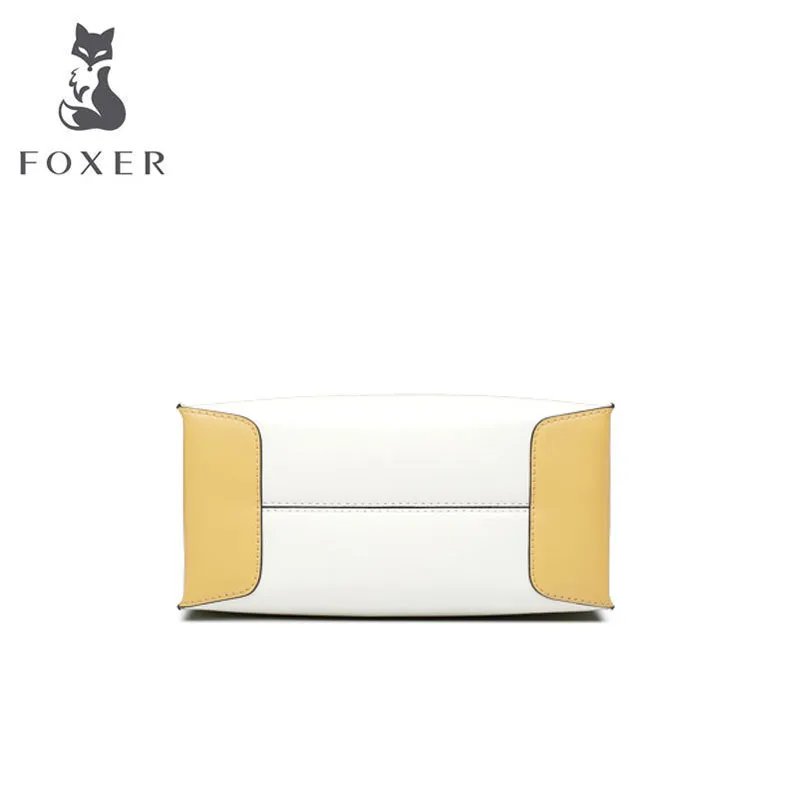 FOXER, женские кожаные сумки, модная сумка из воловьей кожи, роскошные сумки, женские сумки, дизайнерские сумки, известный бренд, женские сумки, новинка, сумка-тоут