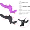 Strapless Strap On Dlldo For Women Realistic Double Dildo Underwear Anal Ultra Elastic Harness Belt Lesbian Sex Shop Masturbator 1