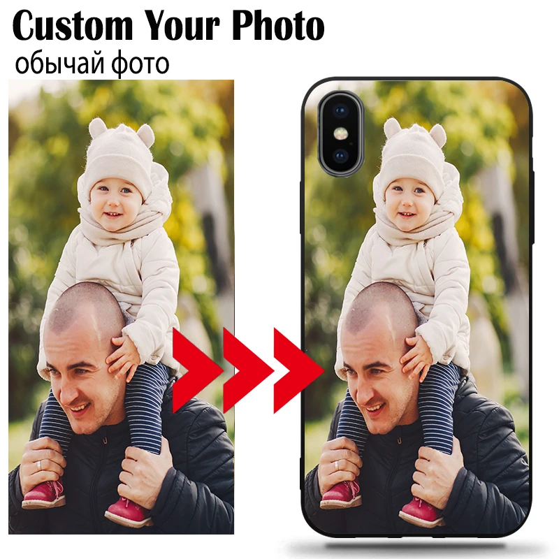DIY Photo Custom Phone Case Black Soft Cover For Samsung A10 A20 A30 A40 A50 A50S A70 A80 A10E A9 Plus 2018 As Christmas present |