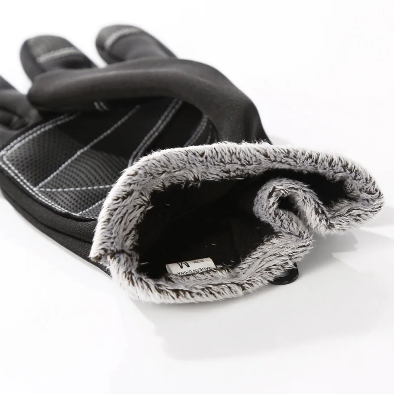 Новые зимние теплые флисовые перчатки для занятий спортом на открытом воздухе, для катания на холодных лыжах, ветрозащитные Нескользящие велосипедные перчатки с сенсорным экраном, GMT601