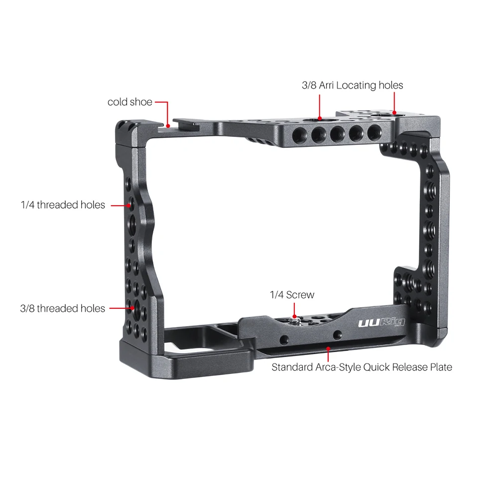 Металлическая клетка UURig для камеры Sony A7III A7R3 A7M3 крепление холодной обуви
