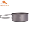 TOAKS BWL-550  Camping Titanium Bowl with Folding Handle Lightweight Portable Tablware Cookware 550ml ► Photo 3/6