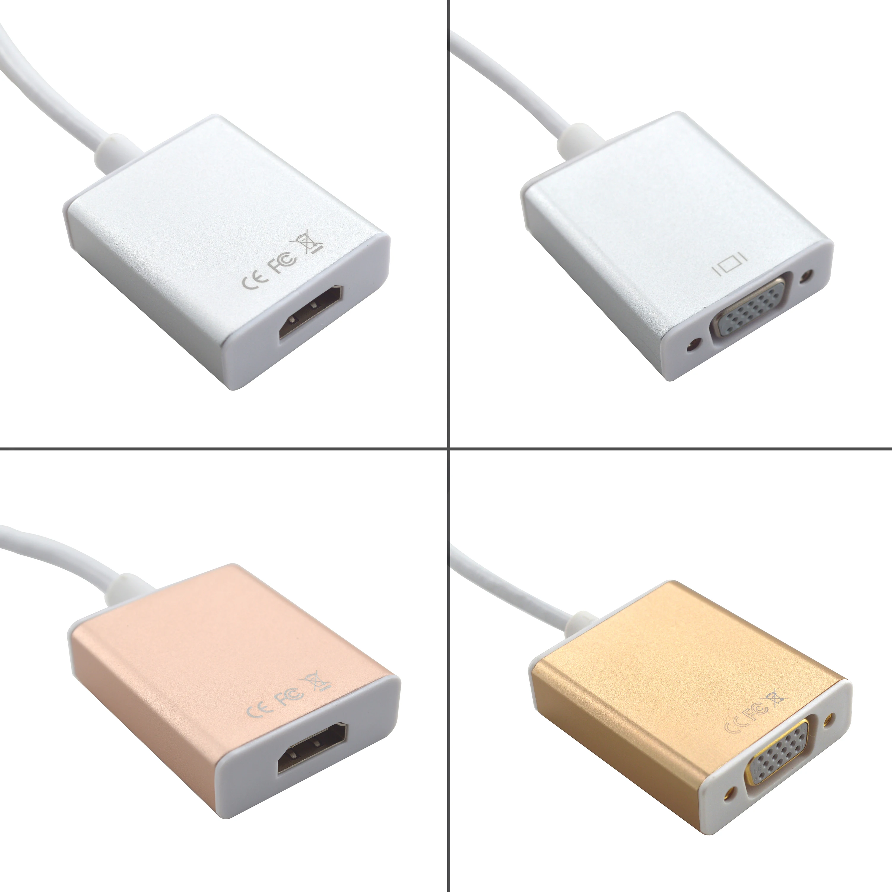 High quality USB C 3.1 Adapter Type-c to HDMI VGA Cable Adapter Converter for Apple Macbook XiaoMi Notebook HuaWei MateBook