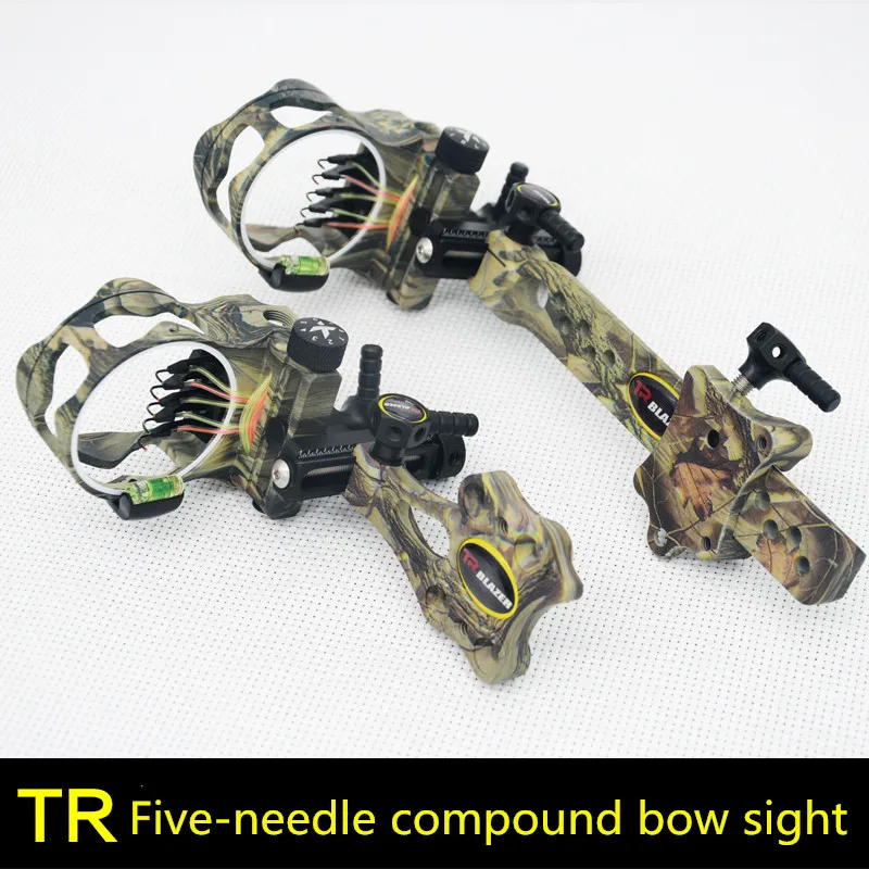 

TR fine-tuning five-needle sighting compound bow quick-tuning sight Short-bar long pole five-needle aiming single-needle aiming