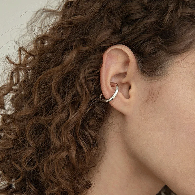 Peri'sBox 2 Designs Twisted Rope Clip Earrings without Piercing U Shape Geometric Earrings Clips Crossed Minimalist Ear Cuff Hot