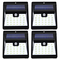 Waterproof Outdoor Solar LED Motion Sensor Light for Gardens and Courtyards (4pcs lamp)
