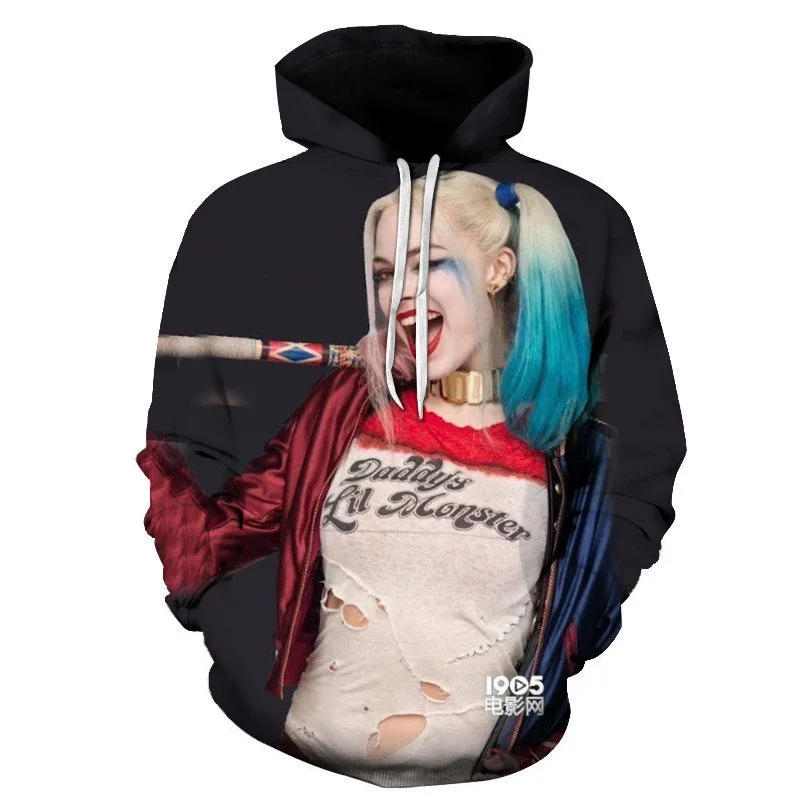 

Autumn New Fashion Apparel Suicide Squad Series Men Hoodie 3d Digital Print Sweatshirt Unisex Hip Hop Hoody Plus Size Pullover