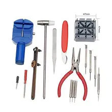 16 шт./компл. часы открывалка Профессиональный инструмент для ремонта часов комплект расценки на держатель группа соединительных штифтов батарея для наручных часов Инструменты для ремонта