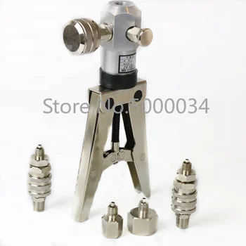

Portable air pump pressure gauge calibration
