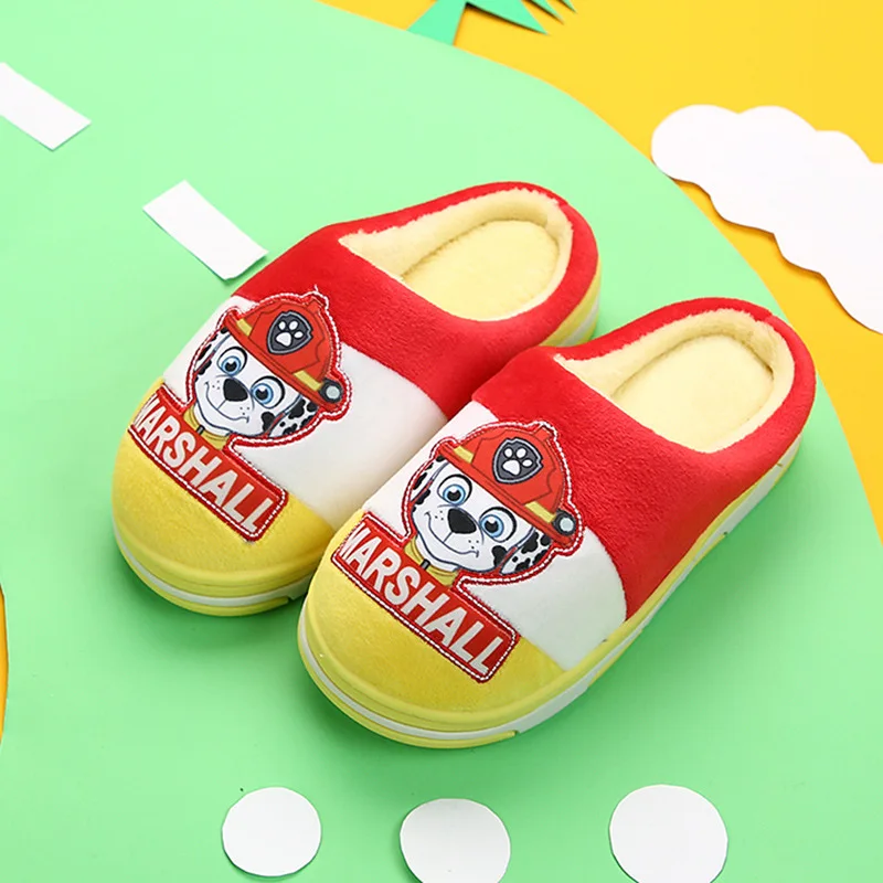 Детские тапочки; пушистые тапочки для маленьких мальчиков и девочек; теплые домашние тапочки с милыми животными; тапочки для детей