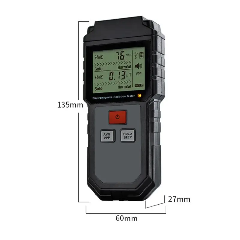 US $21.97 Electromagnetic Radiation Tester Handheld Counter Electronic Field Digital Dosimeter LCD Detector Measurement